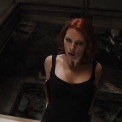 women, Scarlett Johansson, Redhead, Avengers: Age of Ultron, Black