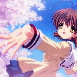 School uniforms Clannad Furukawa Nagisa sailor uniforms wallpapers