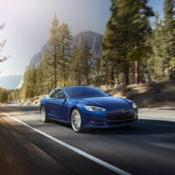 Tesla Model S Blue Wallpapers