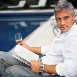 George Clooney Drinking Whisky Wallpapers