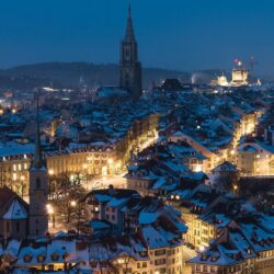 Winter Night In Bern HD Wallpapers