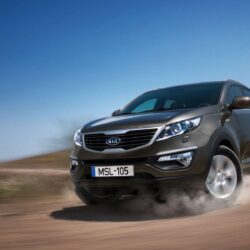 Beautiful car Kia Sportage in Moscow wallpapers and image