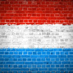 Luxembourg Flag Wall