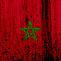 Download wallpapers Moroccan flag, 4k, grunge, flag of Morocco