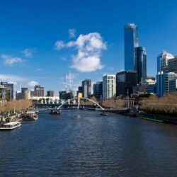 Melbourne Australia Sky Cities Clouds