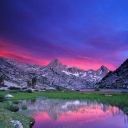 Sunset Over Evolution Lake, Kings Canyon National Park, California