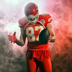 Color Rush uniforms for Thursday night football. Travis Kelce