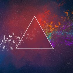 triangle, Colorful, Abstract, Butterfly, Pink Floyd Wallpapers HD