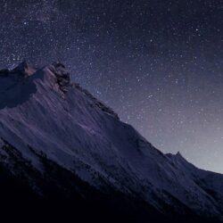 4723 22: Mountain Night Snow Dark Star iPhone 5s wallpapers