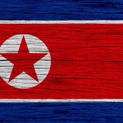 Download wallpapers Flag of North Korea, 4k, Asia, wooden texture