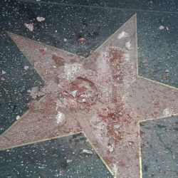 Donald Trump’s Hollywood star destroyed