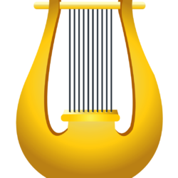 Gold Harp Clipart Picture