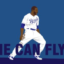 He can fly! I made a Lorenzo Cain wallpaper! : KCRoyals