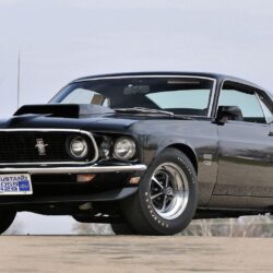 Download Wallpapers 1969, Muscle car, Boss, Black