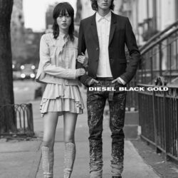 CAMPAIGN: Sora Choi & Akos Sogor for Diesel Black Gold Spring 2017
