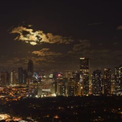 Wallpapers : sumarieslabber, city, Moon, clouds, Manila