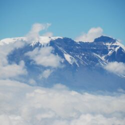 Mount Kilimanjaro and Clouds Wallpapers