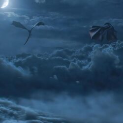 Dragons Above Cloud Game Of Throne Season 8