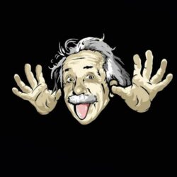 Albert Einstein 750 x 1334 Home Screen Wallpapers available for free