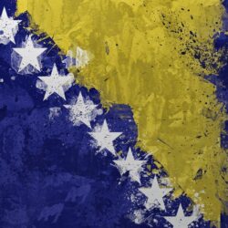 Wallpapers Bosnia and herzegovina, Flag, Color, Texture, Stars