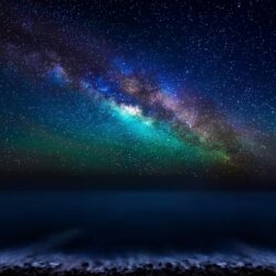 Milky Way Galaxy from the Canary Islands. Android wallpapers for free