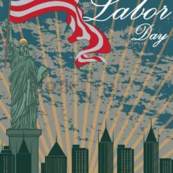 Happy labor day wallpapers Vector Image