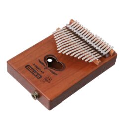 17 Keys C Tone Kalimba MBIRA Thumb Piano Build In Pickup W/ End Pin
