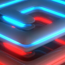 Download Wallpapers Neon, Light, Spiral, Shape, Surface