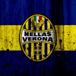 Download wallpapers FC Hellas Verona, 4k, logo, Serie A, stone