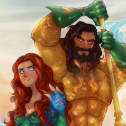 Aquaman And Mera Artwork, HD Superheroes, 4k Wallpapers, Image