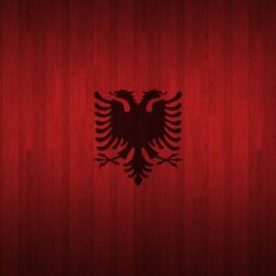 Albanian Wood Flag Wallpapers