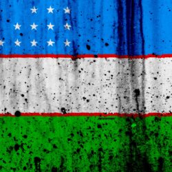 Download wallpapers Uzbek flag, 4k, grunge, flag of Uzbekistan, Asia