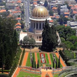 The Bahai gardens and shrine in Haifa