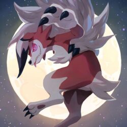 Alola Region image Lycanroc Midnight Form HD wallpapers and