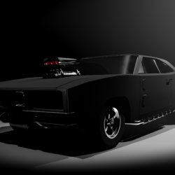 Dodge charger 1969 black