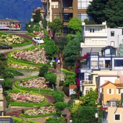 Lombard street san francisco architecture streets wallpapers