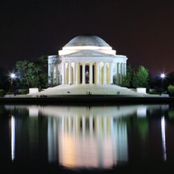 Darkness over the Jefferson Memorial