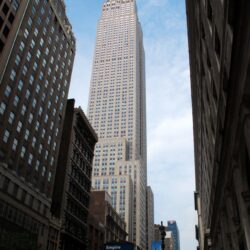 New york city manhattan empire state building wallpapers