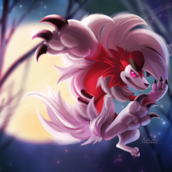 Lycanroc Midnight Form HD Wallpapers