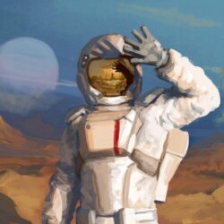 suit planet astronaut cosmonaut light reflection helmet HD wallpapers