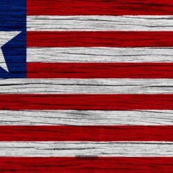 Download wallpapers Flag of Liberia, 4k, Africa, wooden texture