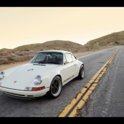 White Singer Porsche 911 wallpapers