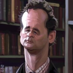 artistic bill murray artwork caricature wallpapers and backgrounds