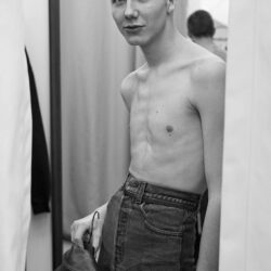 The model Paul Hameline captured by Gosha Rubchinskiy