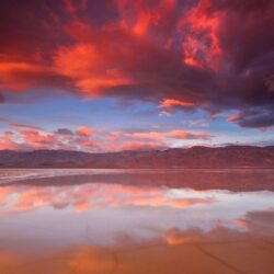 Wallpapers Death Valley National Park, Sunrise, Clouds, Nature,