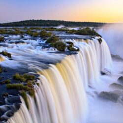 iguazu falls border argentina and brazil nature landscape