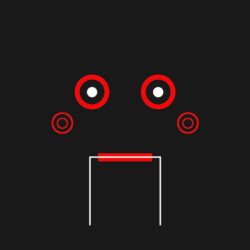 38 saw puppet minimal dark illustration OPPO A83 Wallpapers HD 720 x