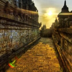 The Buddhist Temple Of Borobudur, Indonesia. Android wallpapers for
