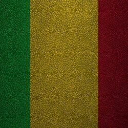 Download wallpapers Flag of Mali, 4K, leather texture, Africa