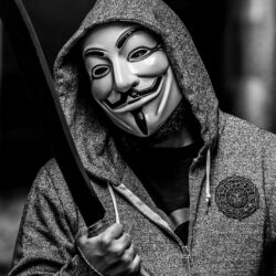 Download Wallpapers Anonymous, Guy fawkes mask, Mask
